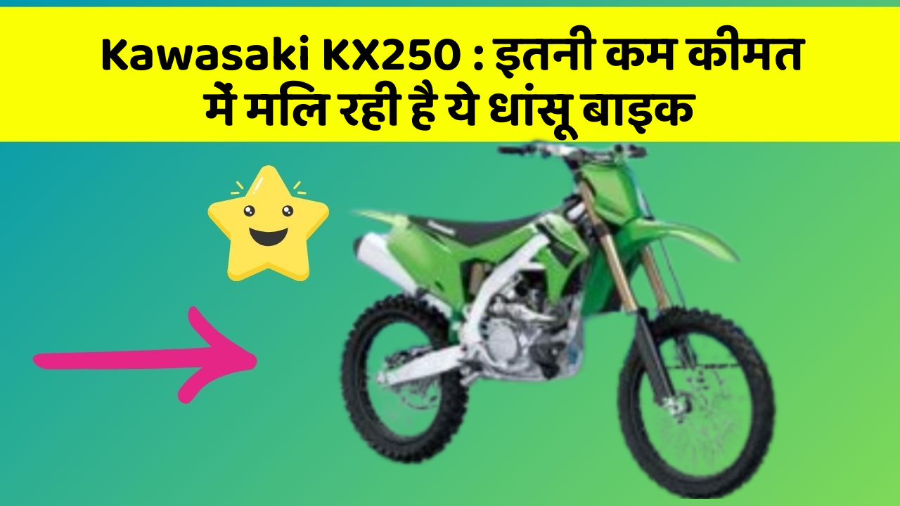 Kawasaki KX250: इतनी कम कीमत में मिल रही है ये धांसू बाइक